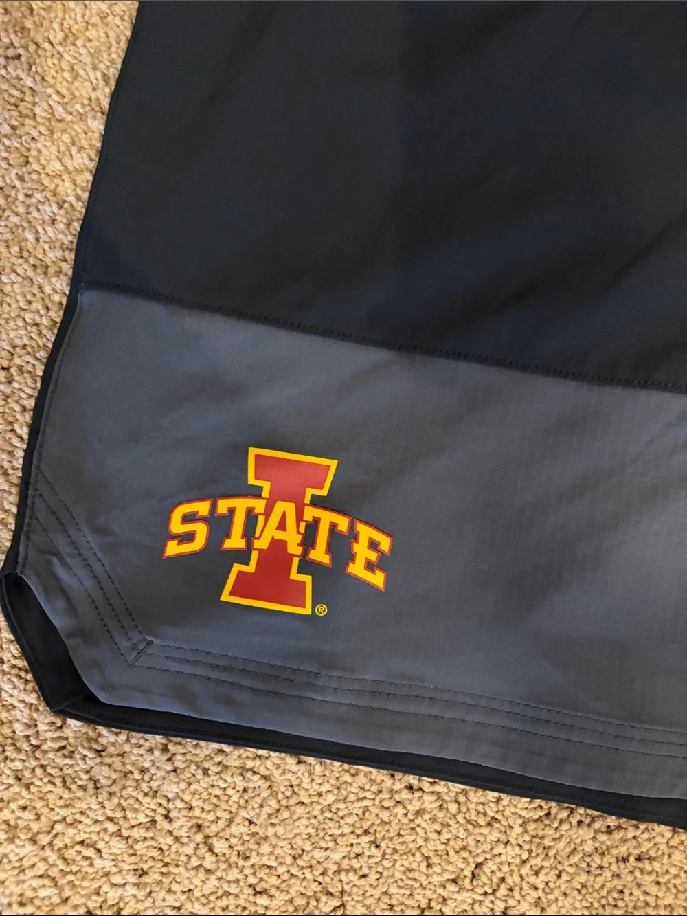 Nike Men's Iowa State Black and Gray Athletic Shorts
